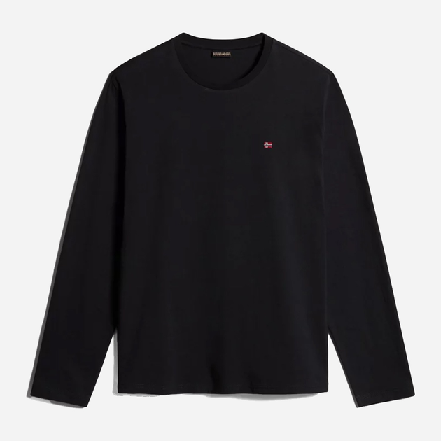 Лонгслів чоловічий Napapijri Salis NP0A4HN70411002 S Чорний (800070312011) - зображення 5