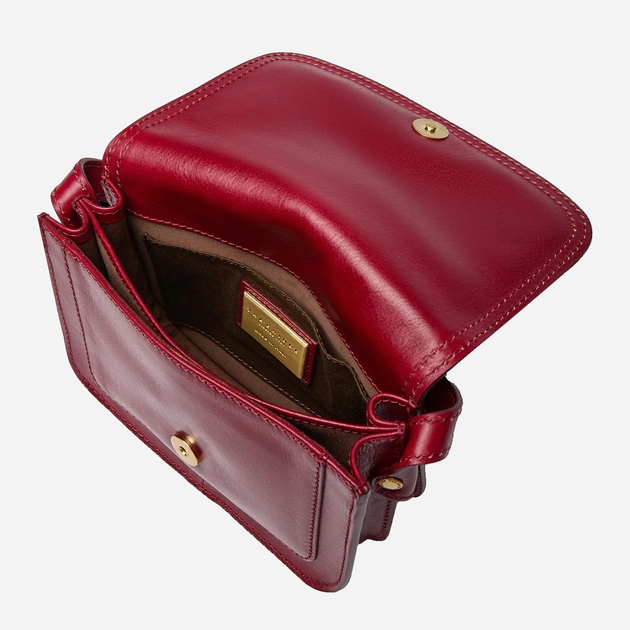 Torebka crossbody damska ze skóry naturalnej mała The Bridge Stodo 04543501 2E Czerwona (800070346585) - obraz 5
