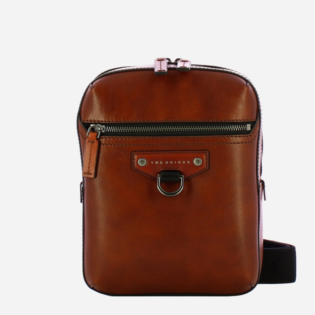 Torba przez ramię męska ze skóry naturalnej The Bridge Iacopo 056915EX 1A Brązowa (800070346589) - obraz 1