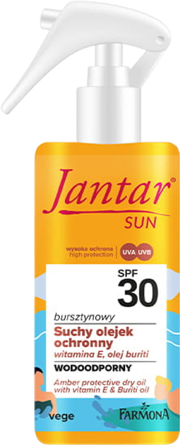 Суха олія для засмаги Farmona Jantar Sun SPF 30 з вітаміном E 150 мл (5900117983188) - зображення 1