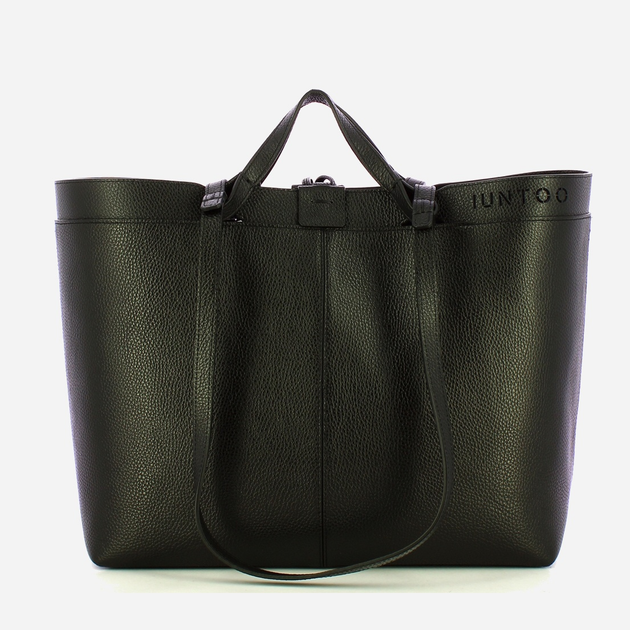 Torebka shopper ze skóry naturalnej Iuntoo Rivera 191002 Czarna (800070346750) - obraz 1
