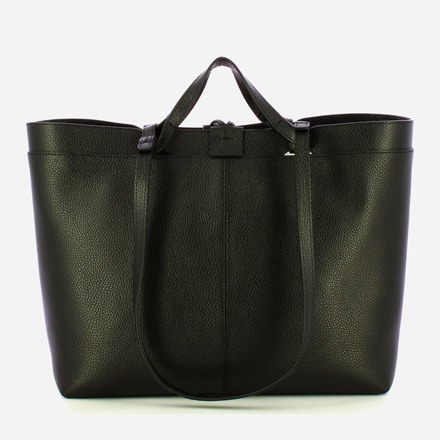 Torebka shopper ze skóry naturalnej Iuntoo Rivera 191002 Czarna (800070346750) - obraz 2