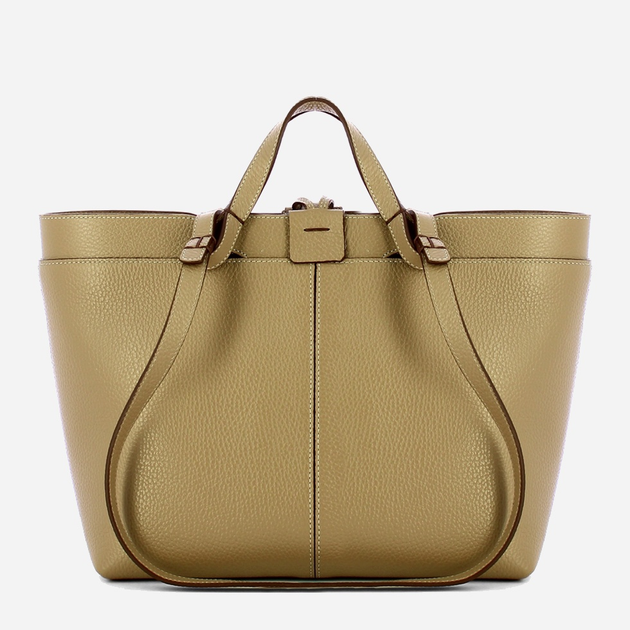 Torebka shopper ze skóry naturalnej Iuntoo Rivera 191003 Beżowa (800070346752) - obraz 2