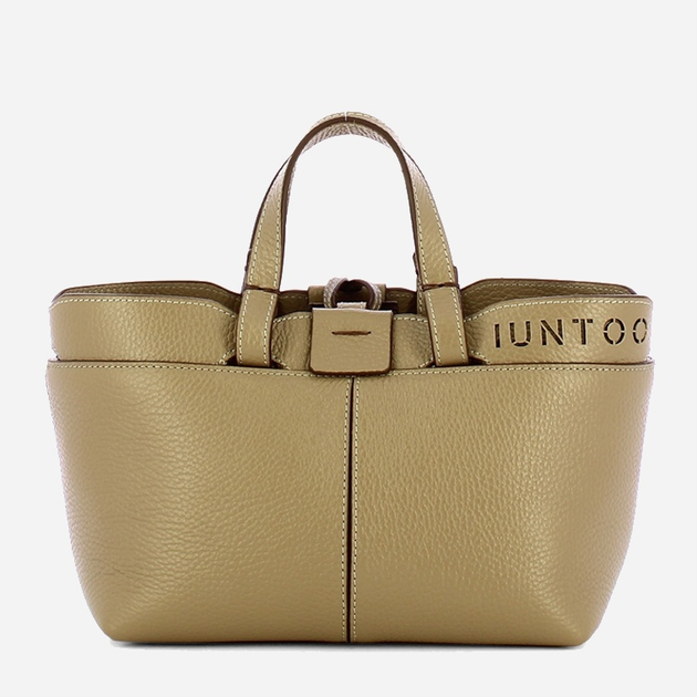 Torebka crossbody damska ze skóry naturalnej mała Iuntoo Rivera 191004 Beżowa (800070346755) - obraz 1