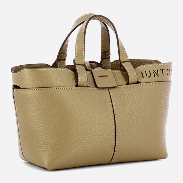 Torebka crossbody damska ze skóry naturalnej mała Iuntoo Rivera 191004 Beżowa (800070346755) - obraz 3