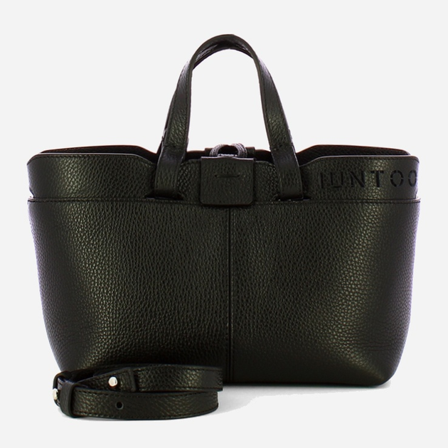 Torebka crossbody damska ze skóry naturalnej mała Iuntoo Rivera 191004 Czarna (800070346756) - obraz 4