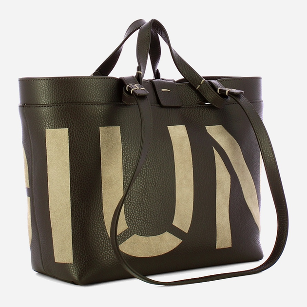 Torebka shopper ze skóry naturalnej Iuntoo Sibilla 191103 Brązowa (800070346758) - obraz 3