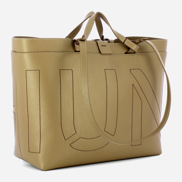 Torebka shopper ze skóry naturalnej Iuntoo Sibilla 191202 Beżowa (800070346760) - obraz 3