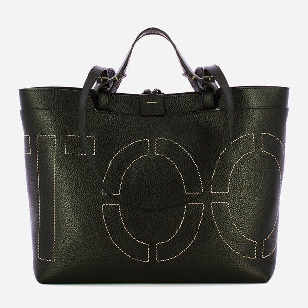 Torebka shopper ze skóry naturalnej Iuntoo Sibilla 191202 Czarna (800070346761) - obraz 2