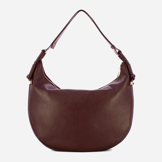 Torebka bagietka damska ze skóry naturalnej Iuntoo Giunto 193100 Bordowa (800070347430) - obraz 2