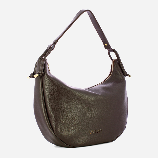 Torebka bagietka damska ze skóry naturalnej Iuntoo Giunto 193100 Ciemnobrązowa (800070347429) - obraz 3