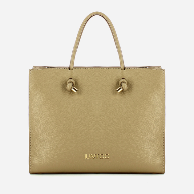 Torebka shopper ze skóry naturalnej Iuntoo Giunto 195001 Beżowa (800070347422) - obraz 1