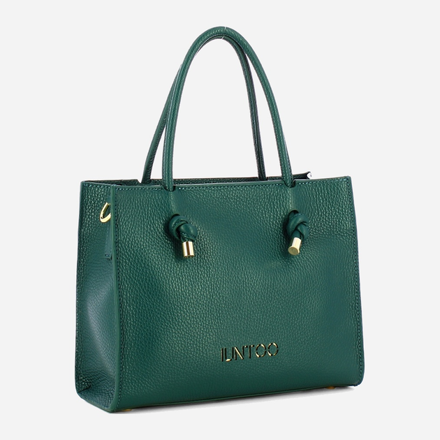 Torebka crossbody damska ze skóry naturalnej mała Iuntoo Giunto 195003 Turkusowa (800070347414) - obraz 3