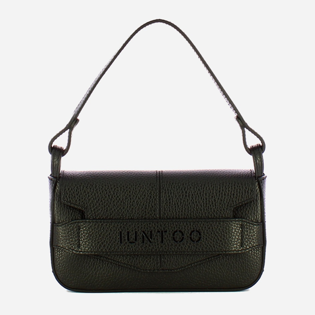 Torebka bagietka damska ze skóry naturalnej mała Iuntoo Silvia 196003 Czarna (800070346779) - obraz 1