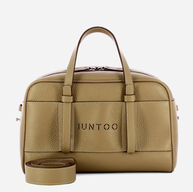 Torebka crossbody damska ze skóry naturalnej Iuntoo Priora 197003 Beżowa (800070346788) - obraz 4