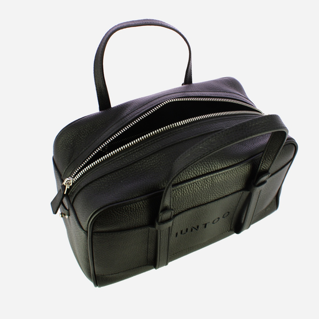 Torebka crossbody damska ze skóry naturalnej duża Iuntoo Priora 197001 Czarna (800070346786) - obraz 5