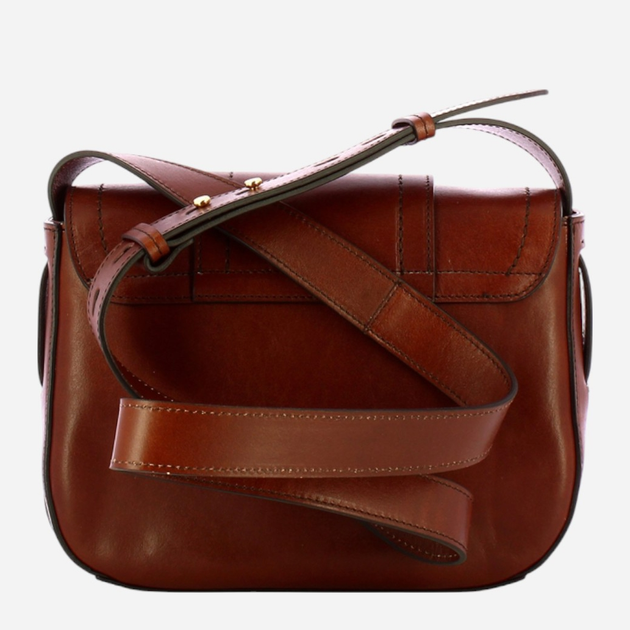 Сумка крос-боді через плече жіноча з натуральної шкіри маленька The Bridge Benedetta 44551201 14 Коричнева (800070314121) - зображення 2