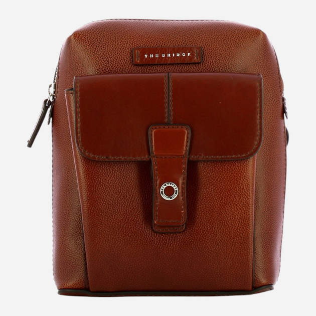 Сумка крос-боді через плече чоловіча з натуральної шкіри The Bridge Biagio 454612AG 90 Коричнева (800070314124) - зображення 1