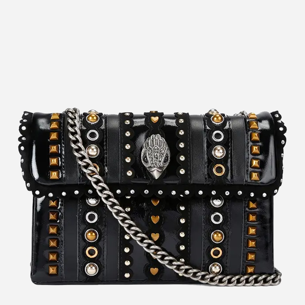 Сумка крос-боді через плече жіноча з натуральної шкіри маленька Kurt Geiger Kensington 4697005019 05 Чорна (800070350188) - зображення 1