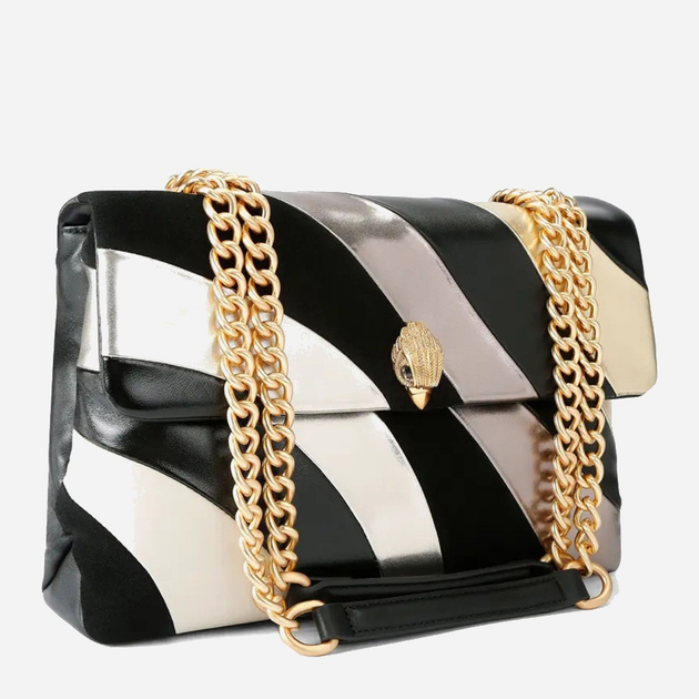 Сумка крос-боді через плече жіноча з натуральної шкіри велика Kurt Geiger Kensington 9796565109 65 Чорна (800070350185) - зображення 4