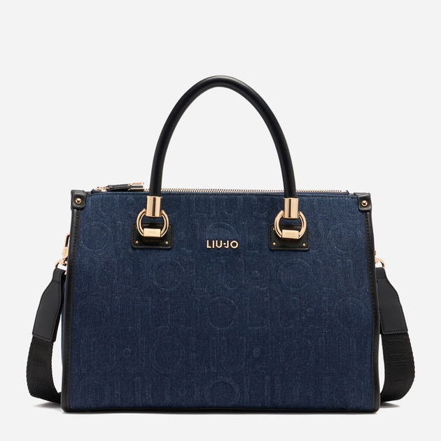 Сумка крос-боді через плече жіноча зі штучної шкіри середня Liu Jo AF5008D0001 94024 Темно-синя (800070345536) - зображення 1