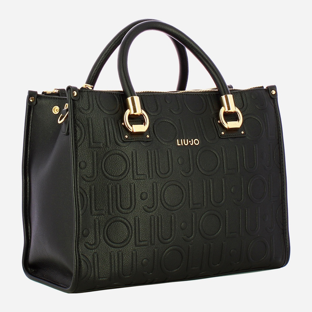 Сумка крос-боді через плече жіноча зі штучної шкіри середня Liu Jo AF5008E0538 22222 Чорна (800070345523) - зображення 3