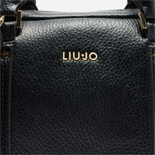 Сумка крос-боді через плече жіноча зі штучної шкіри велика Liu Jo AF5077E0027 22222 Чорна (800070345531) - зображення 7