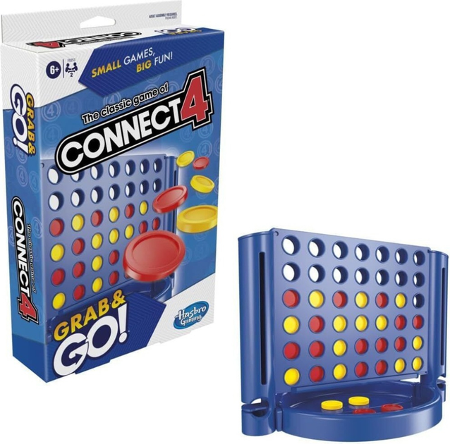 Настільна гра Hasbro Connect 4 Grab And Go (грецька версія) F8253 (5010996163868) - зображення 2