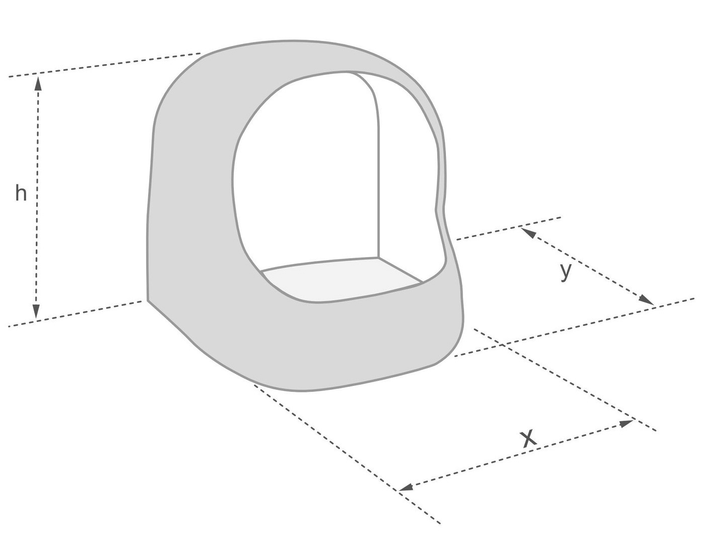 Buda owalna dla psa Amiplay Aspen S brązowa (5907563245785) - obraz 3