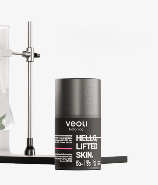 Крем для обличчя Veoli Botanica Hello, Lifted Skin Spf 50 ліфтинговий з пептидами 50 мл (5907190822564) - зображення 3