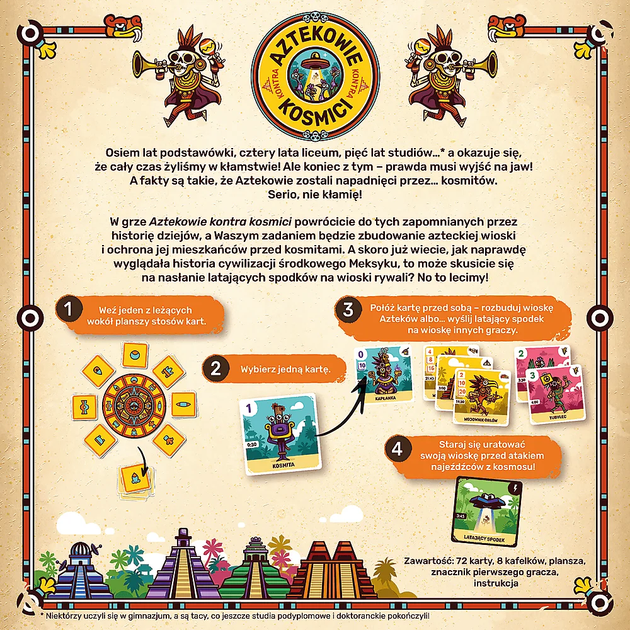 Gra planszowa Trefl Aztekowie kontra Kosmici (5900511025347) - obraz 4