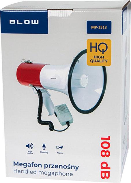Гучномовець Blow MP-1513 White-Red (30-517#) - зображення 4