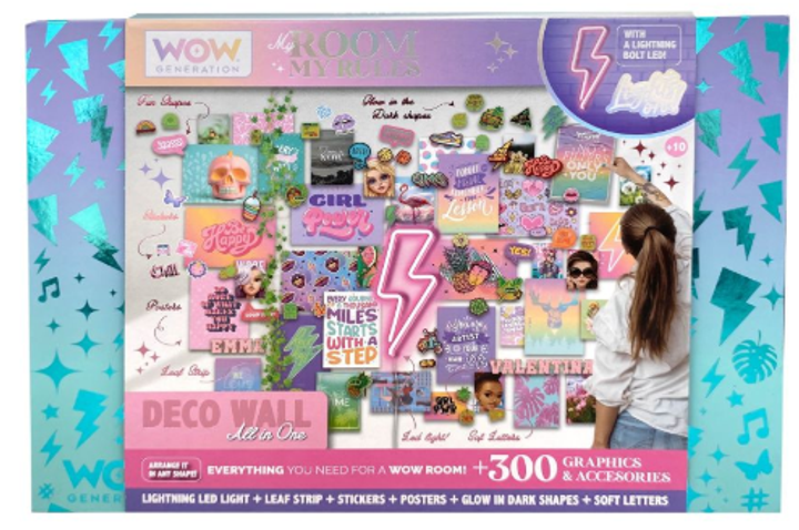 Zestaw kreatywny Kids Euroswan Do dekorowania pokoju WoW Generation WOW00121 (8435507887519) - obraz 1