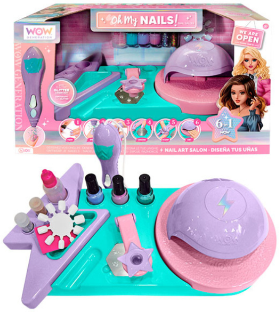 Zestaw kreatywny Kids Euroswan Studio projektowania paznokci WoW Generation WOW00028 6 w 1 (8435507867221) - obraz 3