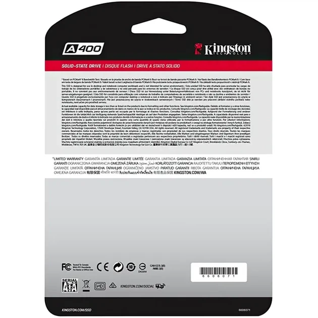 SSD накопичувач Kingston A400 480GB 2.5" SATAIII (SA400S37/480G) - изображение 5