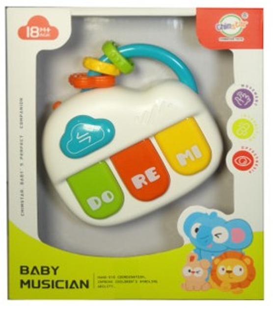 Іграшка для малюка Swede Піаніно зі звуками та світлом G8320 (5902496208432) - зображення 1