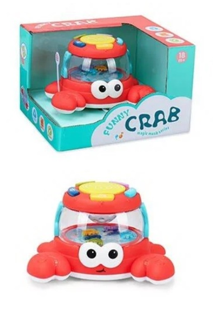 Іграшка для малюка Swede Краб із музикою та світлом Q9418 (5902496200993) - зображення 2