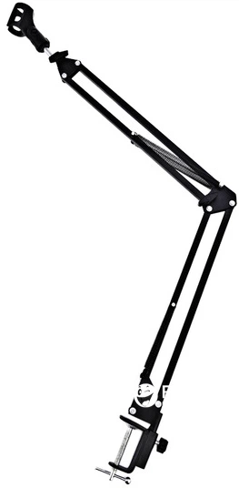 Настольная микрофонная стойка пантограф на струбцине Microphone Stand ...