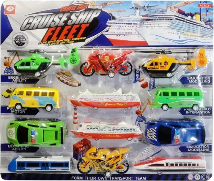 Набір транспортних засобів Swede Mix 12 шт. G7451 (5902496202430) - зображення 1