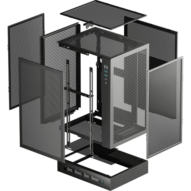 Корпус Deepcool CH170 Digital Black (R-CH170-BKNPI0D-G-1) - зображення 11