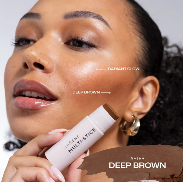 Бронзер Lumene мультифункціональний в стіку Deep Brown 4.5 г (6412600814453) - зображення 2