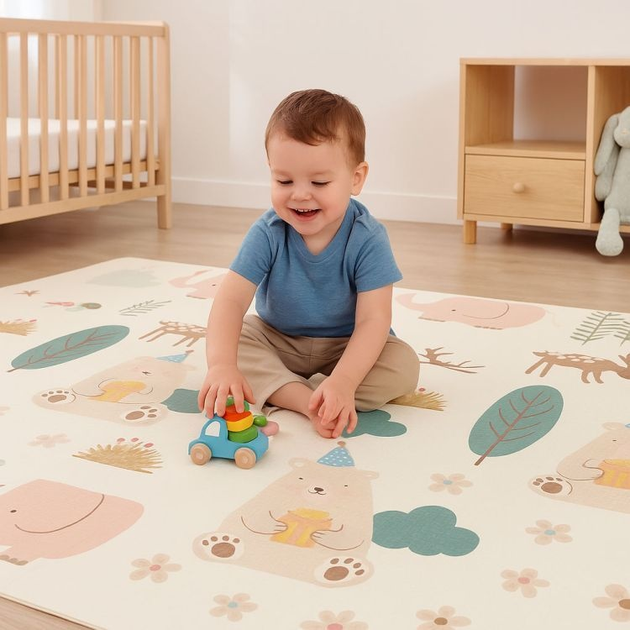 Килимок з пінопласту для дітей Iplay навчальний двосторонній складний 200 x 150 см (6958868850371) - зображення 6