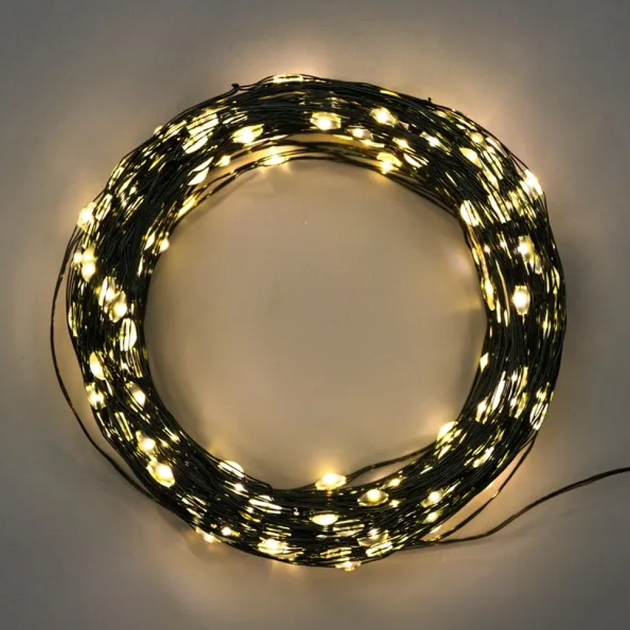 Светодиодная гирлянда «Роса» USB, 30 м, 300 LED, теплый белый свет/LED-гирлянда с питанием от повербанка - Фото 8 Светодиодная гирлянда «Роса» USB, 30 м, 300 LED, теплый белый свет/LED-гирлянда с питанием от повербанка - изображение 8