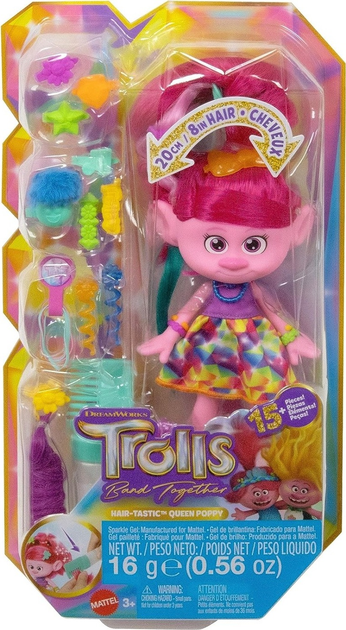 Іграшковий набір Mattel Trolls Band Together Queen Poppy HNF25 (194735138708) - зображення 1