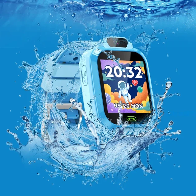 Смарт-часы телефон детские Smart Watch S12 с видеозвонком GPS SIM-карта Blue (18576) - Фото 2 Смарт-часы телефон детские Smart Watch S12 с видеозвонком GPS SIM-карта Blue (18576) - изображение 2