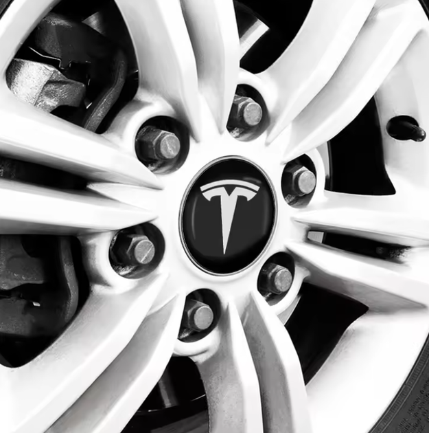 Ковпачки (заглушки) в диски TESLA (Тесла) 58 мм Чорний-металік CountryMan - зображення 5