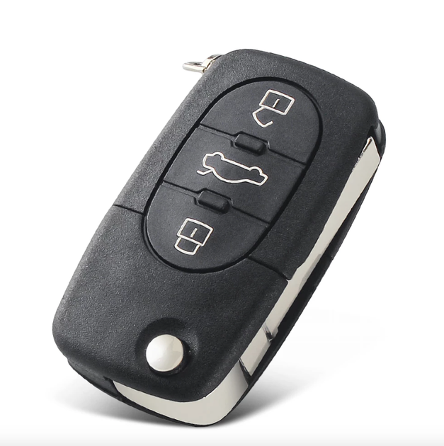 Корпус ключа для AUDI (Ауді) OLD 66x35 mm 3 кнопки (+емблема) Countryman - зображення 2