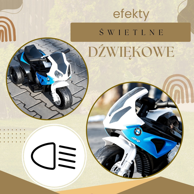 Motocykl na akumulator Springos BMW S 1000 RR trójkołowy KC0015 (5907719483214) - obraz 8