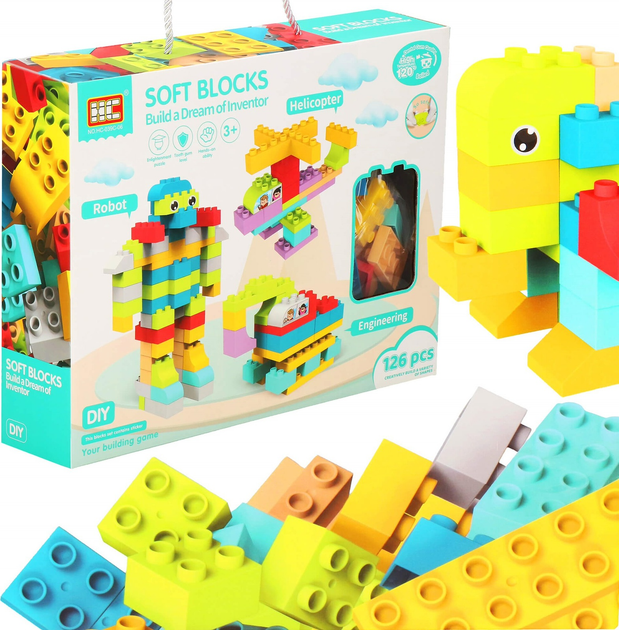 Конструктор Springos м'який 126 елементів (5907719490281) - зображення 13