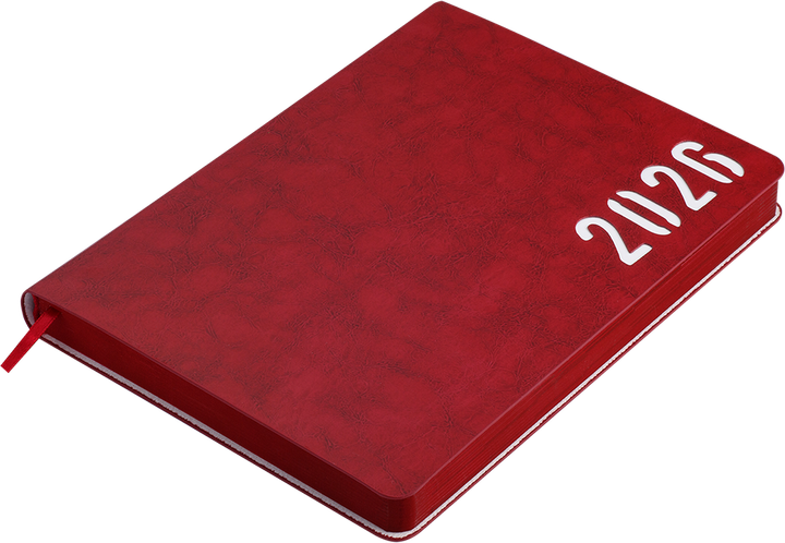 Ежедневник датированный 2026 (A5, гибкая обложка, красный) Buromax Mind BM.21152-05 - изображение 2